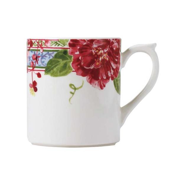 ジアン ミルフルール  マグカップ 300ml  食器 マグ 南欧 口径8.0cm×高さ9.5cm　容量：300ml（満水）1643CMUG  陶器製  GIEN フランス リッチ通販