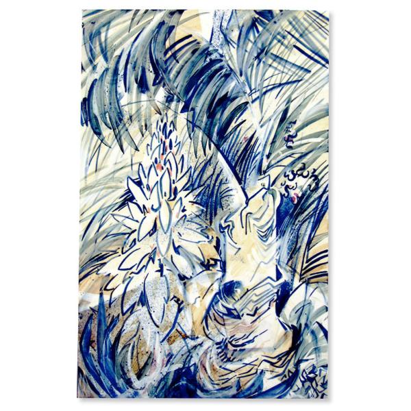 マイセン陶板画 鳥と花 プラーク