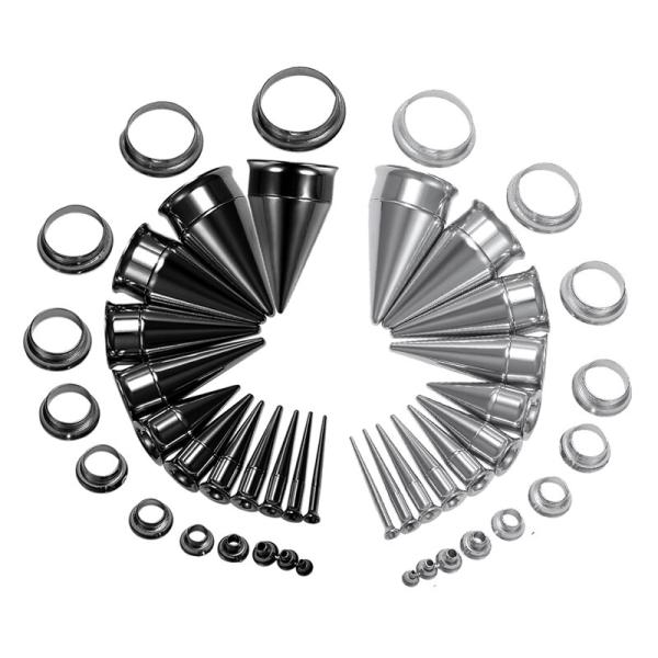 エキスパンダー イヤーロブ ダブルフレア 拡張器 サージカルステンレス 11mm 12mm 13mm 14mm 16mm 金属アレルギー対応 テーパー 軟骨 ピアス ボディピアス