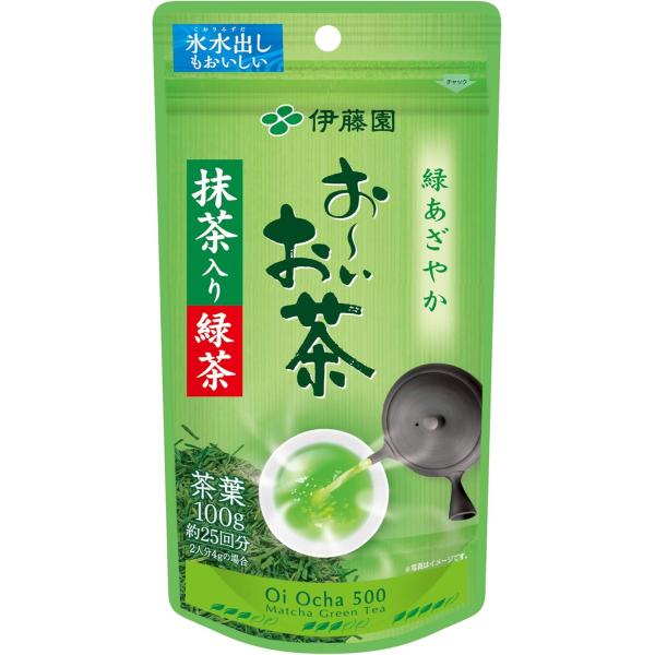 伊藤園 おーいお茶 抹茶入り緑茶 100g 緑茶 抹茶 お茶 粉末 送料無料 茶葉 ITOEN 氷水出し 抹茶ブレンド ポイント消化 エンジョイパッククーポン