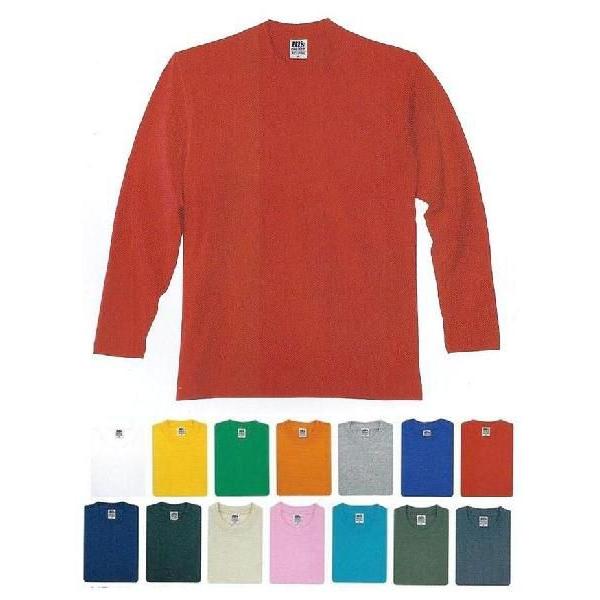 長袖Tシャツ　介護ユニフォーム　飲食店ユニフォーム　全14色　　S〜XLサイズ