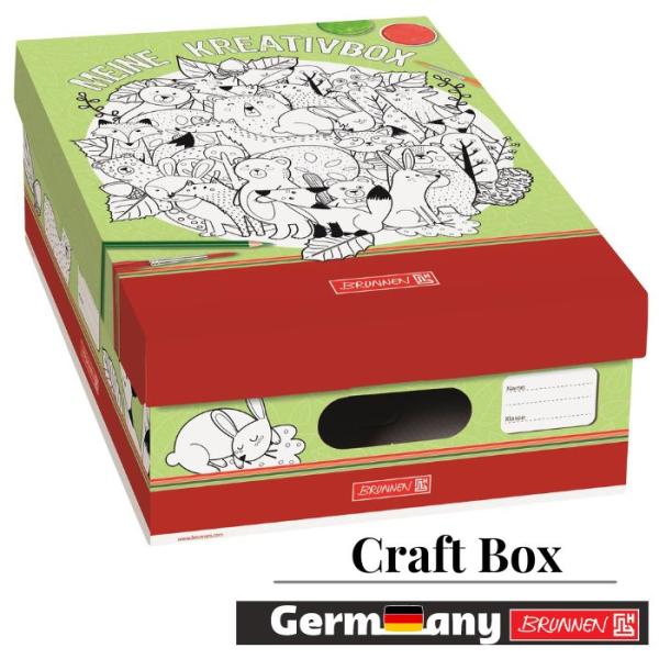 BRUNNEN ブルンネン Craft Box クラフトボックス アニマル おしゃれ かわいい ヨーロッパ 文房具 文具 クラフト ボール紙 箱 小物入れ お道具箱 可愛い