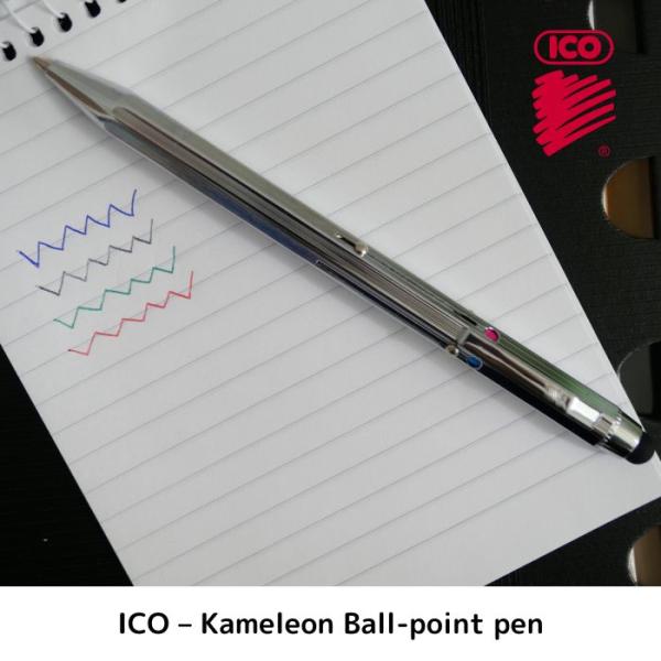 ICO KAMELEON Ball Pen PB50 イコ カメレオン ボールペン おしゃれ かわいい 文房具 文具 ボールペン 4色 可愛い スタイリッシュ シンプル
