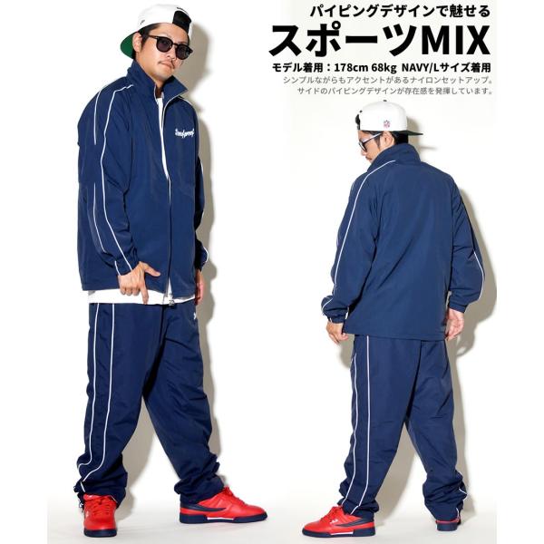 ジャージ 上下 メンズ 大きいサイズ セットアップ ナイロン 4l 5l 6l プリント サイドライン 秋 冬 無地 B系 ファッション ヒップホップ スポーツ Buyee Buyee Japanese Proxy Service Buy From Japan Bot Online