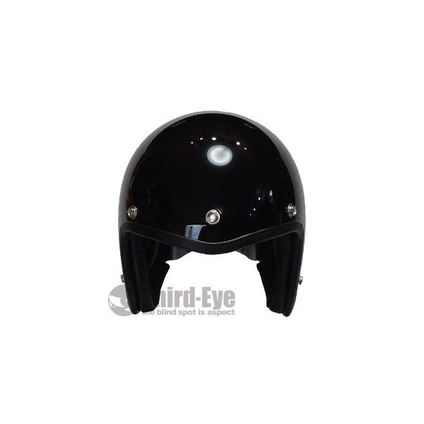 バイク ヘルメット スモールジェット ブラック TFS2-BK : Third-Eye