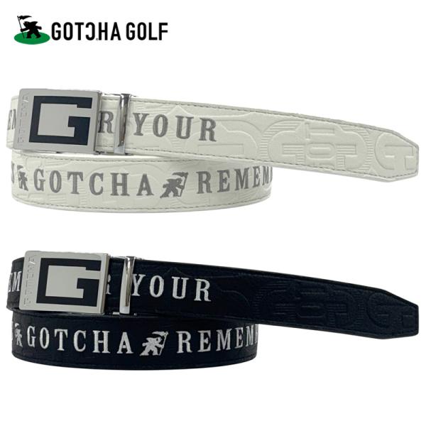 GOTCHA GOLF ガッチャゴルフ 2026 メンズ ホールレスベルト エンボス