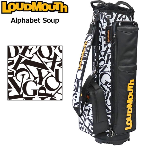 LOUDMOUTH ラウドマウス 9型 キャディバッグ アルファベット LOUDMOUTH ラウドマウス 9型 キャディバッグ アルファベット