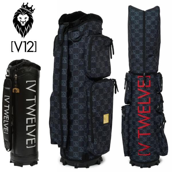 V12 ゴルフ 9.5型 キャディバッグ VT MONOGRAM 9.5 本体+カバー