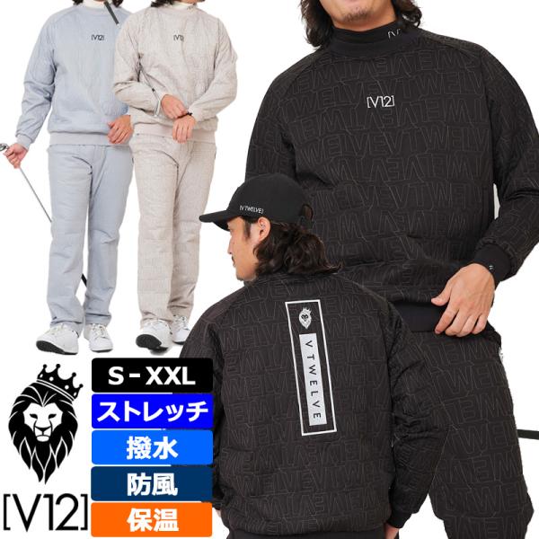 V12ゴルフ スウェット　XXL V12（ヴィ・トゥエルヴ） ゴルフ×ZEROFITコラボ メンズ 長袖ジャケット