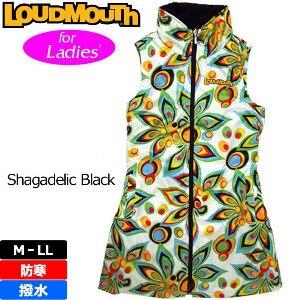 ラウドマウス ワンピース Loudmouth ゴルフ ワンピース 冬 ベスト 003 シャガデリックホワイト 新品 秋 冬 新品 日本規格 16fw アウター 派手 な Lmwrn 003 ラウドマウス専門店 Lm Style