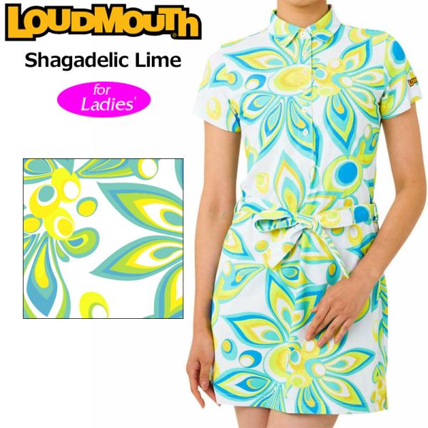 新品　ラウドマウス　フラミンゴ柄　ワンピース レディース ワンピース フラミンゴズブルーネオン | LOUDMOUTH JAPAN