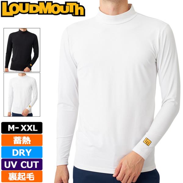 Loudmouth - 美品⛳️ラウドマウス  シャガデリック柄　裏起毛  ハイネック  モックシャツ LOUDMOUTH ラウドマウス 2025 メンズ UVカット モックネック