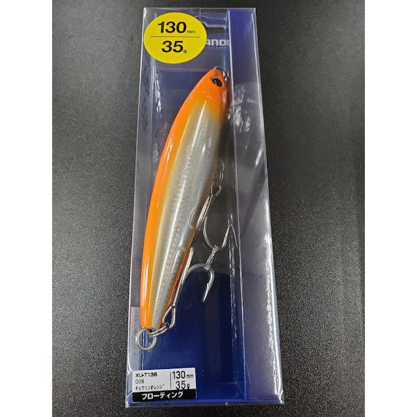 �V�}�m/SHIMANO�@�I�V�A�y���V��/OCEA PENCIL�@�ʒ�����130F�@130mm/35g�@008�@�L���E�����I�����W�@XU-T13S