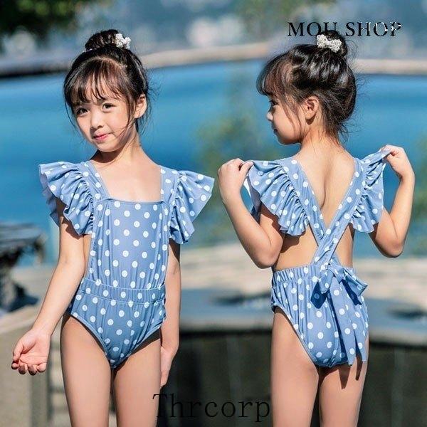 水着 キッズ 女の子 袖フリル 子供水着 水泳帽付き 蝶結び 女児用 水着ドット柄 スイムウェア 学生 水泳 温泉 スポーツ ビーチ 90 100 110 1 130 140 150cm Thrxq Thrcorp 通販 Yahoo ショッピング