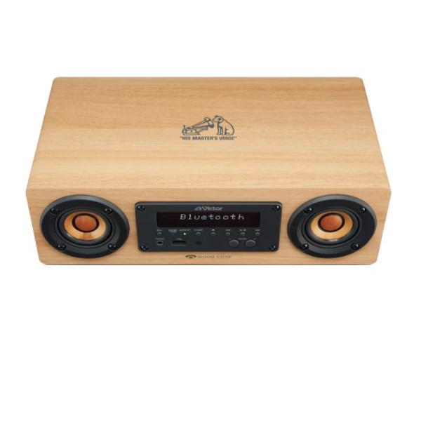 Victor EX-DM10 ���C�����X�X�s�[�J�[ �R���| WOODCONE �E�b�h�R�[�� Bluetooth USB�[�q FM/AM ���i�摜2
