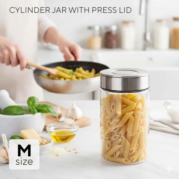 ダルトン シリンダージャー ウィズ プレスリッド Mサイズ DULTON CYLINDER JAR K915 1286M dlt-37
