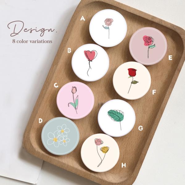 スマホグリップ 韓国 おしゃれ かわいい 一輪の花 くすみカラー ニュアンス グリップ グリップホルダー スマホリング スマホスタンド 最大 オフ 落下防止 ペア 薔薇