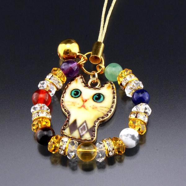 クーポン発行中!!＞パワーストーン ストラップ 天然石 開運 お守り