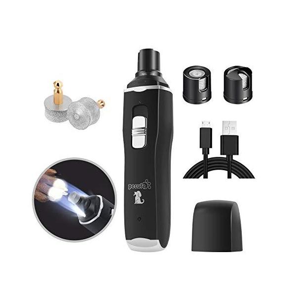 電動爪やすり LEDライト付 ネイルヤスリ