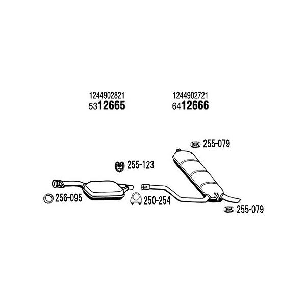 ARM BENZ xc ENX W124S 200/200TE/230TE }t[p[c ݂S 1 255-079