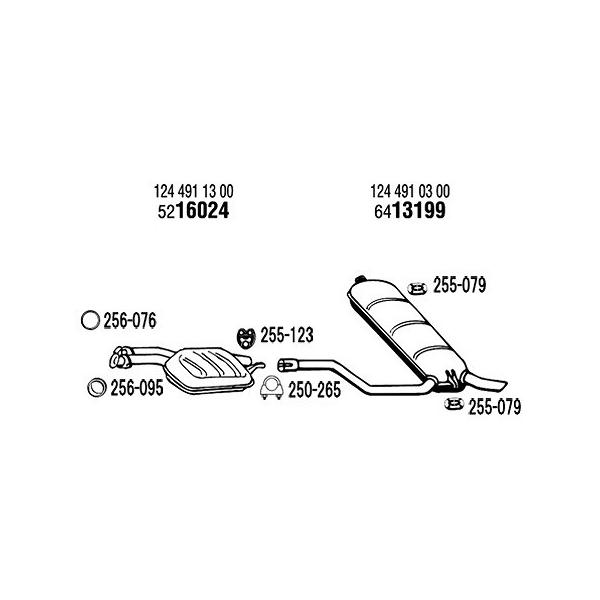 ARM BENZ xc ENX W124S 300TE(24V)/E280/E320p }t[p[c ݂S 1