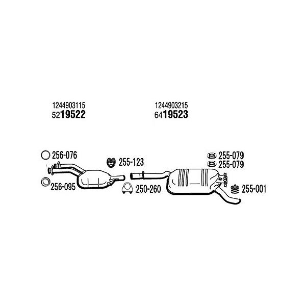 ARM BENZ xc ENX W124Z_ 220E/E220p }t[p[c ݂S 1 255-123