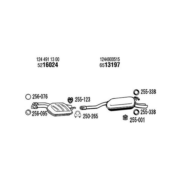 ARM BENZ xc ENX W124N[y 300CE(12V)p }t[p[c ݂S 1 255-123