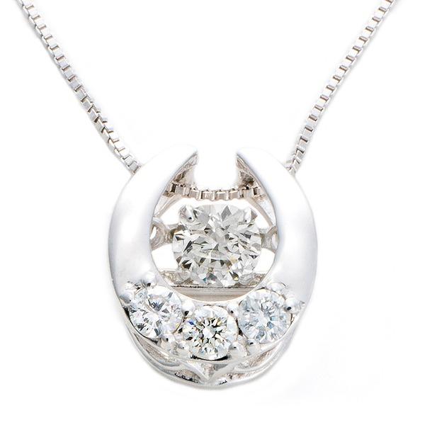代引不可/ダイヤモンド ネックレス K18 ホワイトゴールド 0.2ct