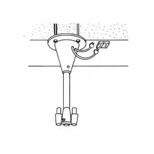 アーム型ドライヤー用取付金具 ハチコウ アーム型ドライヤー用天吊金具