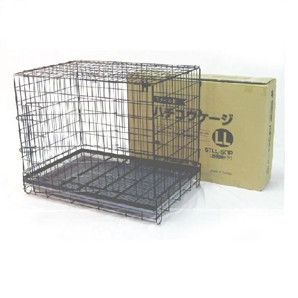 ハチコウ　折りたたみ　オールステンレス　ペットケージ　長面ドア ハチコウ 折りたたみ オールステンレス ペットケージ 長面ドア