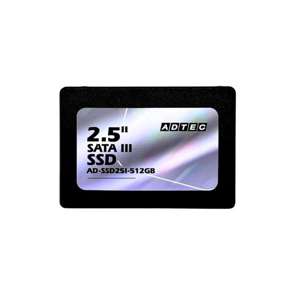 爆買　アドテック SSD 512GB 3D TLC 2.5インチ SATA 3年保証 AD-SSD25I-512G