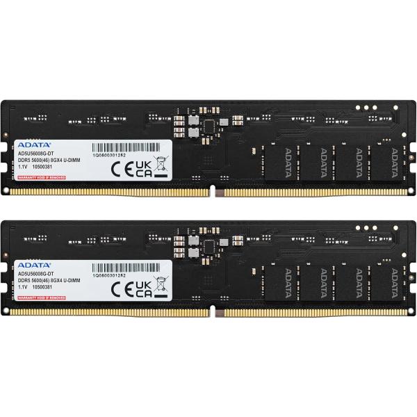 ADATA 5600 DDR5 メモリー 16GB (8GB x 2) 在庫有り 即納 ADATA Premier DDR5-5600 16GB (8GB×2) デスクトップPC