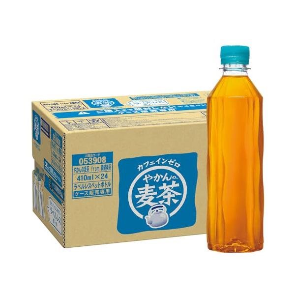 コカ・コーラ やかんの麦茶 from 爽健美茶 ラベルレス 410mlPET ×24本