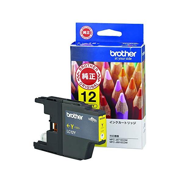 他サイト： ブラザー工業 brother純正インクカートリッジイエロー LC12Y 対応型番:MFC-J6710CDW、MFC-J710D、DCP-J940N、DCP-J540N 他の商品画像