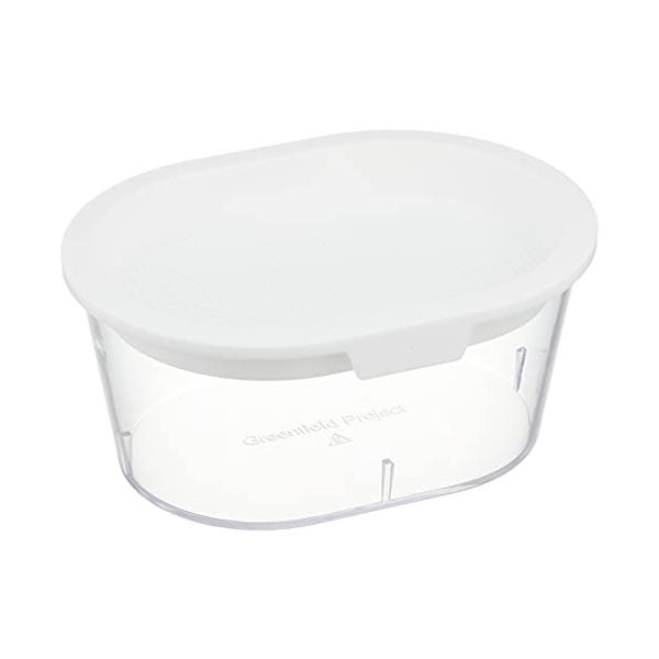 「おうちでベジ」スプラウト栽培専用容器　カラー：ホワイト　水を替えるだけ！キッチンやお部屋の省スペースで栽培できるスプラウト。 手軽にフレッシュな野菜がとれるのはうれしいですね。「おうちでベジ」のここがすごい！１．片手で水替えできるのでスト...