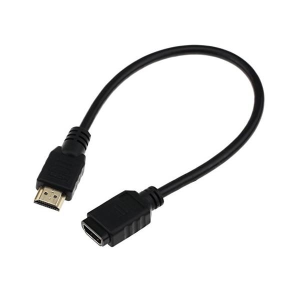 他サイト： Turnwin HDMI 延長ケーブル ファイヤーTVスティックに対応 金メッキ 30CM タイプAオス - タイプAメス ブラックの商品画像