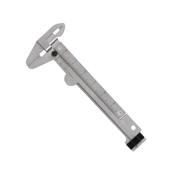 外側、内側、深さ測定に最大測定長mm：50 ／ 最小読取値mm：0.1デプスバー：有本体材質：ステンレス鋼本体寸法mm：W170×H65×D5 ／ 本体質量g：21