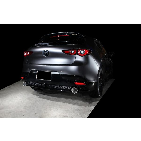 スリーキャッツ 3AA-BPEP MAZDA3 2WD ファストバック 100Φ真円 ストレート マフラー
