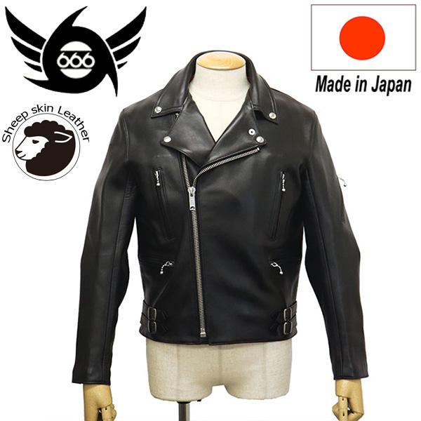 666 666 LJM-4 U.K. ハードコア シープスキン ライダースジャケット