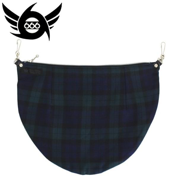 666 ORIGINAL BUM FLAP BAG �o���t���b�v�o�b�O �_�[�N�O���[���^�[�^�� SOA710