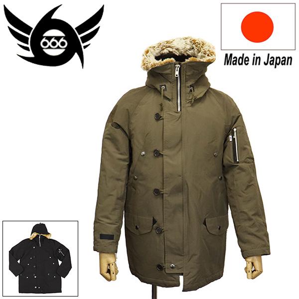 666 666 ORIGINAL SOJ0034 N-3Bモッズコート 日本製 : THREE WOOD