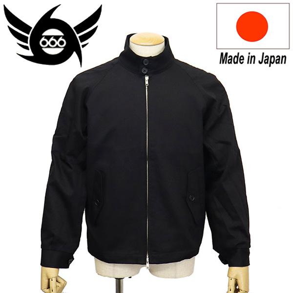 666 ORIGINAL SOJ0054 ブリティッシュスイングトップ ブラック : THREE 