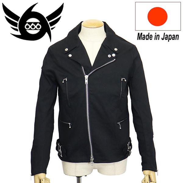 666 666 ORIGINAL SOJ0056 ストレッチコットンライダースジャケット