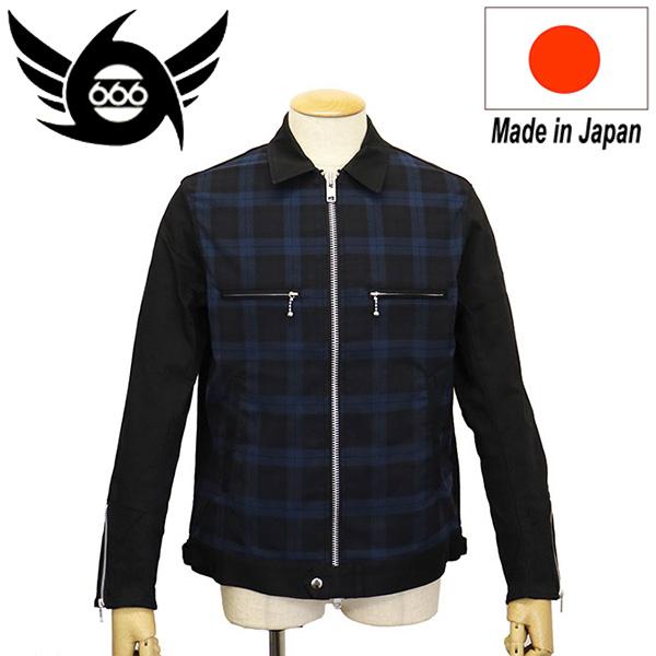 666 666 ORIGINAL SOJ0059 ストレッチコットンシングルライダース
