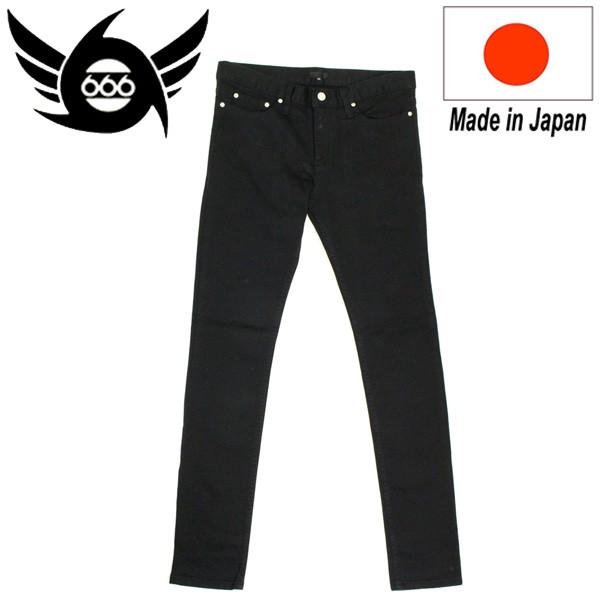 新品 666 ストレッチスリムジーンズ　新品未使用　SOP0001 30 タグ付 666 ORIGINAL STRETCH SLIM JEANS ストレッチスリムジーンズ ブラック