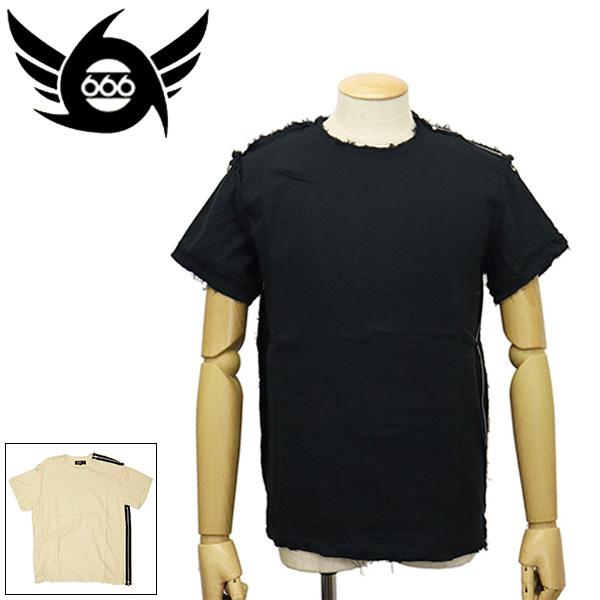 666 666 ORIGINAL SOT0022 インサイドアウト ガーゼジップTシャツ S/S 