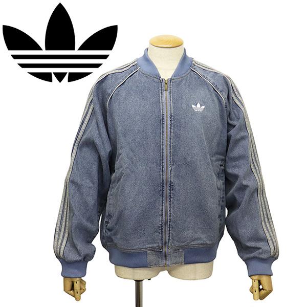adidas (アディダス) SB208 KS4962 SST ADICOLOR DENIM TRACKTOP LIGHT WASH トラックトップ ウォーンブルーデニム AD407