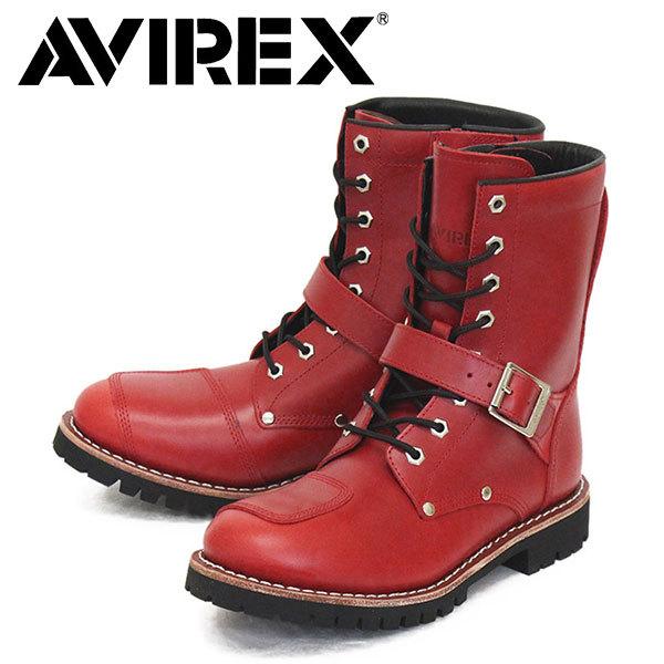 ✨未使用級✨ アヴィレックス AV2100 YAMATO レザーブーツ レッド AVIREX（アヴィレックス） LIMITED 限定 AV2100 YAMATO ヤマト 8ホール