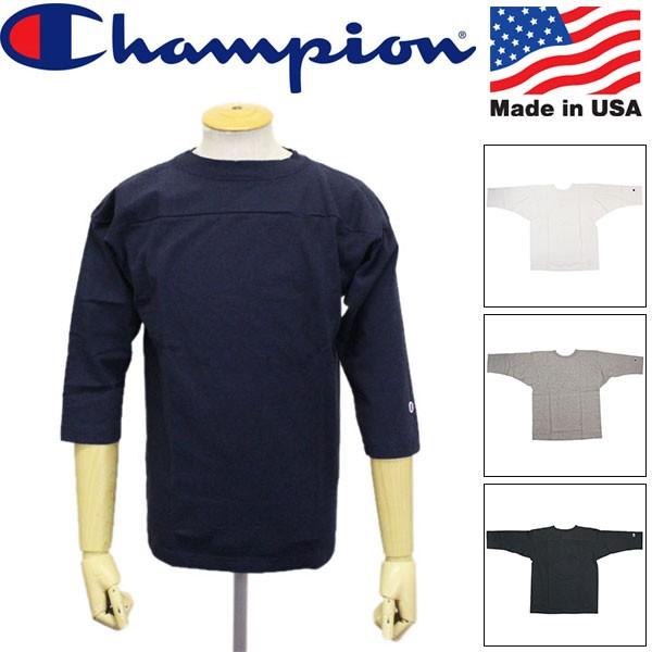 Champion (チャンピオン) C5-P405 T1011 3/4 SLEEVE FOOTBALL T-SHIRT 七分袖 フットボール Tシャツ アメリカ製 全4色 CN046