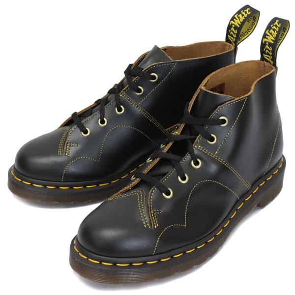 Dr.Martens hN^[}[` CHURCH `[` BLACK VINTAGE SMOOTH ubN